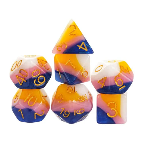 Foam Brain Games: RPG Dice Set: Fruit Taffy