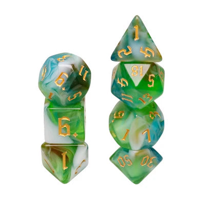 Foam Brain Games: RPG Dice Set: Spring Breeze
