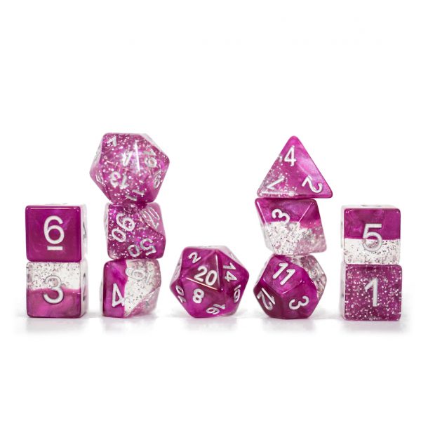 Gate Keeper Games Halfsies Glitter: Wine ( 11 Dice)