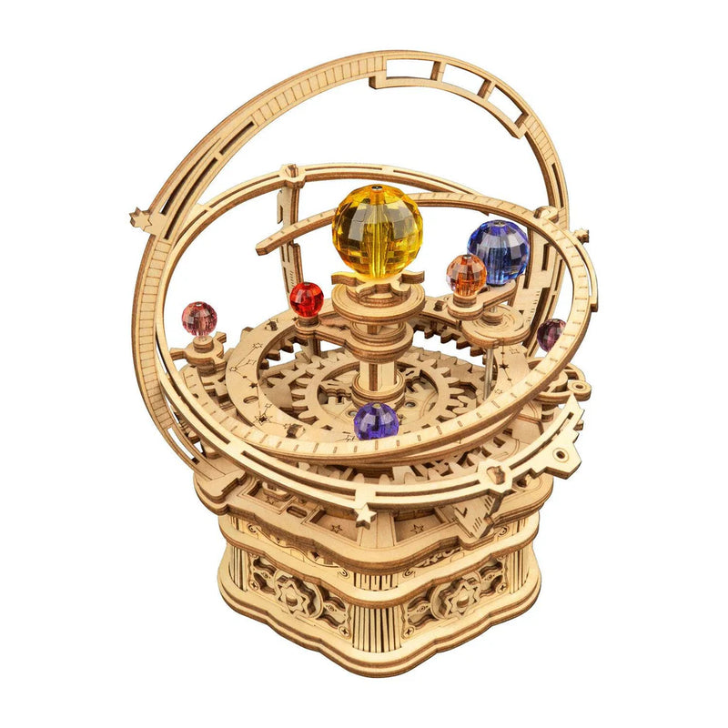 3D Wooden Puzzle: Mechanical Music Box: Starry Night