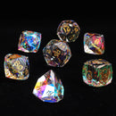 Hymgho: Dragon's Hoard Gemstone Dice: Luster Cut Dice Set: Prismatic Crystal