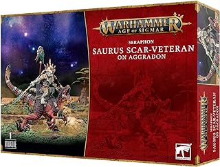 Warhammer AOS: Seraphon: Saurus Scar-Veteran on Aggradon