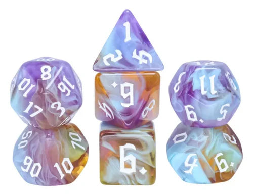 Foam Brain Games: RPG Dice Set: Amethyst Sunset