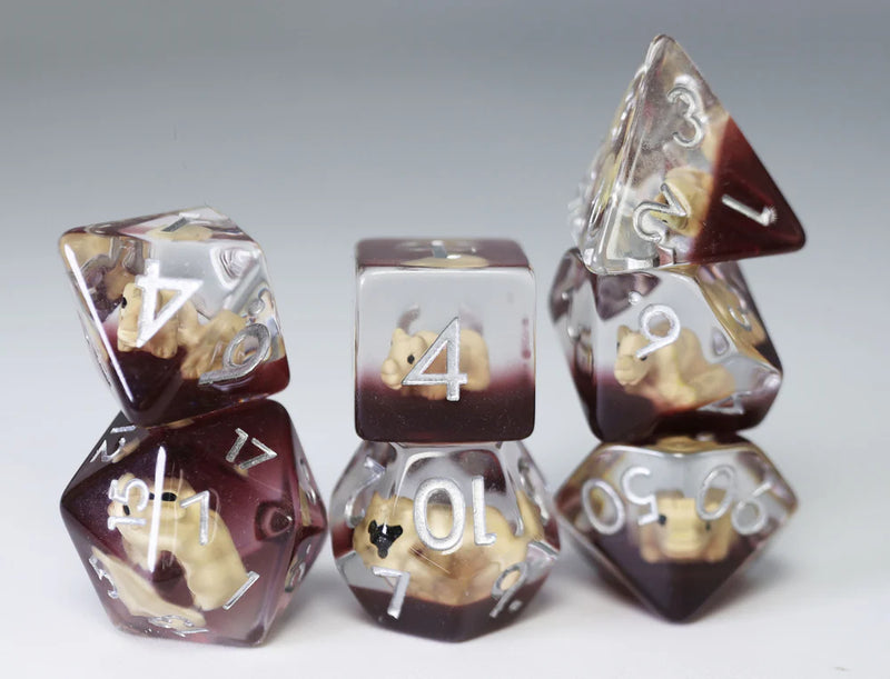 Foam Brain Games RPG Dice Set: Running Rhino