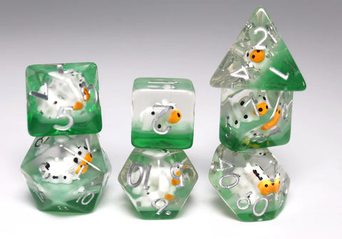 Foam Brain Games RPG Dice Set: Grazing Cow