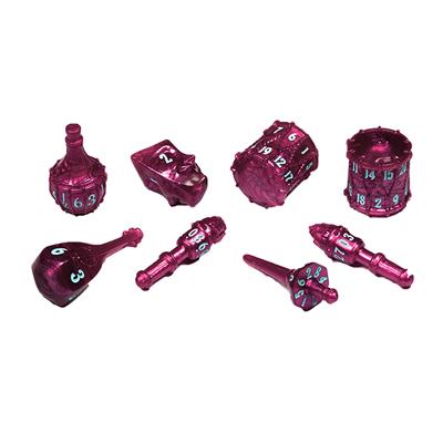 Polyhero Dice - Bard 8 Dice Set Raspberry Rhapsody