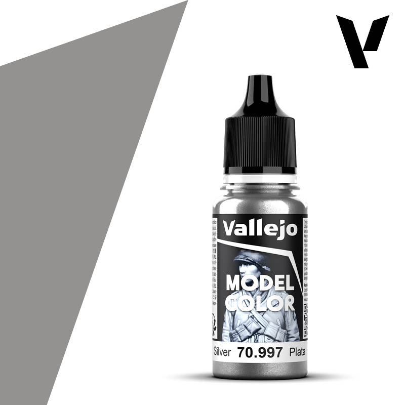 Vallejo: 18ml: Model Color: Silver