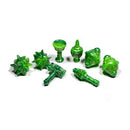 Polyhero Dice - Cleric 8 Dice Set Verdant Viridian