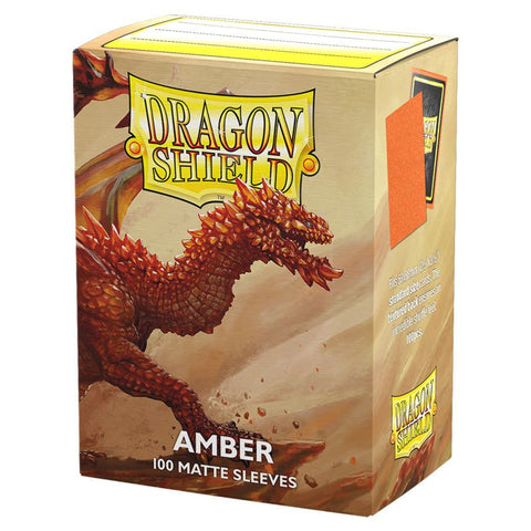 Dragon Shield: Standard 100ct Sleeves - Amber (Matte)