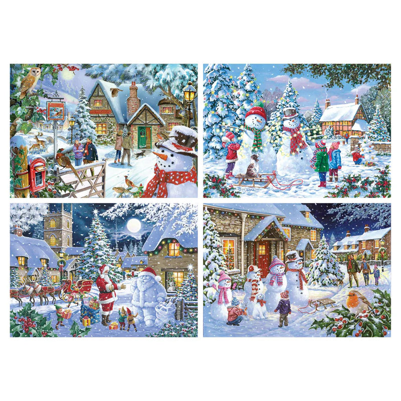 House of Puzzles: 4 x 500 Piece: Let It Snow