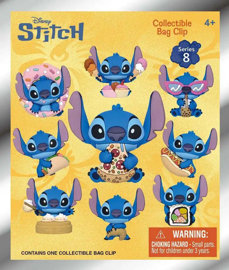 Figural 3D Bag Clip: Stitch: Series 8