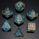 Hymgho: Dragon's Hoard Frosted Glass: Blue & Green