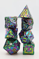 Foam Brain Games: Metal RPG Dice Set: Opal Mined Sword