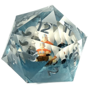 Sirius Dice: 55mm Sharp Edge Spindown D20: Avatar the Last Airbender