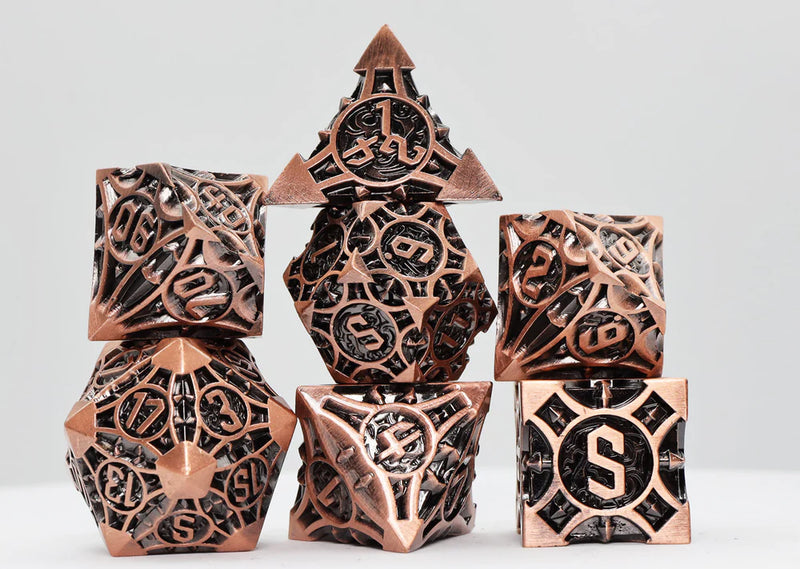 Foam Brain Games: Metal RPG Dice Set: Quiver of Arrows: Copper