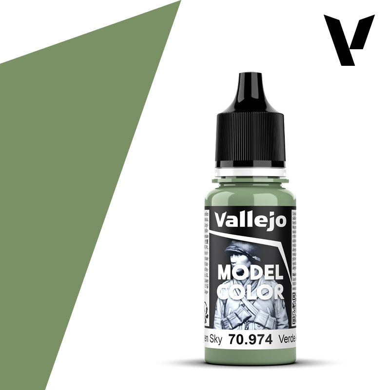 Vallejo: 18ml: Model Color: Green Sky