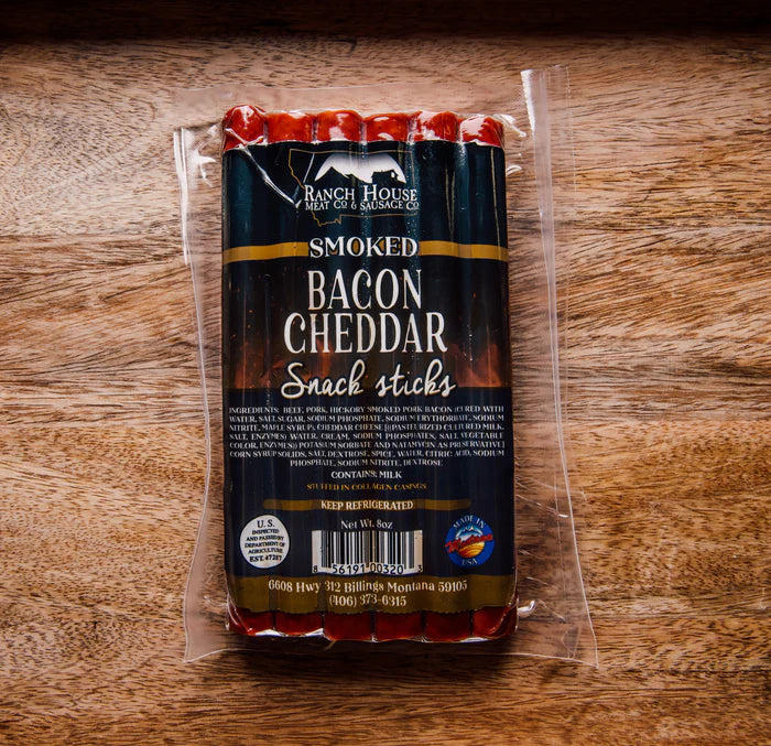 Ranch House Meats: 7 oz Pack: Bacon Cheddar