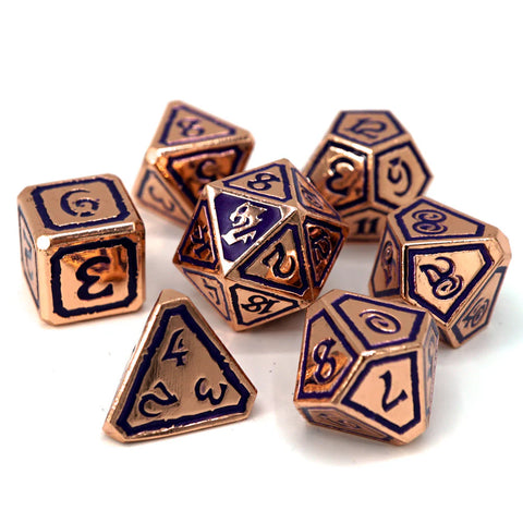 Die Hard Dice 7 Die Metal Dice Set: Queens of Gilded Ruin