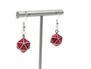Norse Foundry D20 Earrings: Vampire Blood