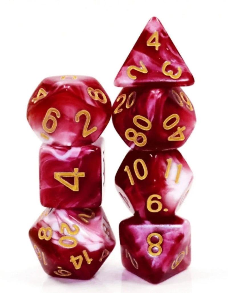 Foam Brain Games Cherry Cream RPG Dice Set