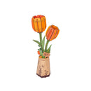 Wooden Bloom Craft: Orange Tulip