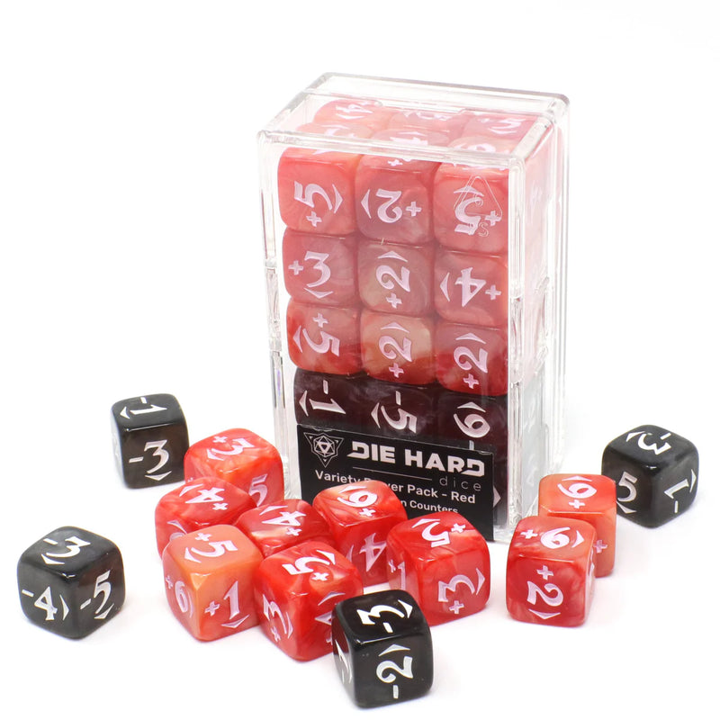 Die Hard Dice: MtG Spindown Counters - Variety Pack - Red