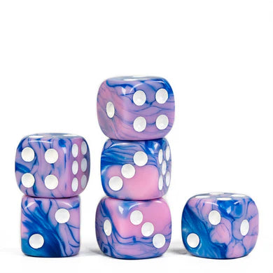 Foam Brain Games 12 Piece Pip D6's: Cotton Candy