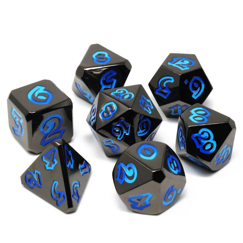 Die Hard Dice 7 Die Metal Dice Set: Wavecaster