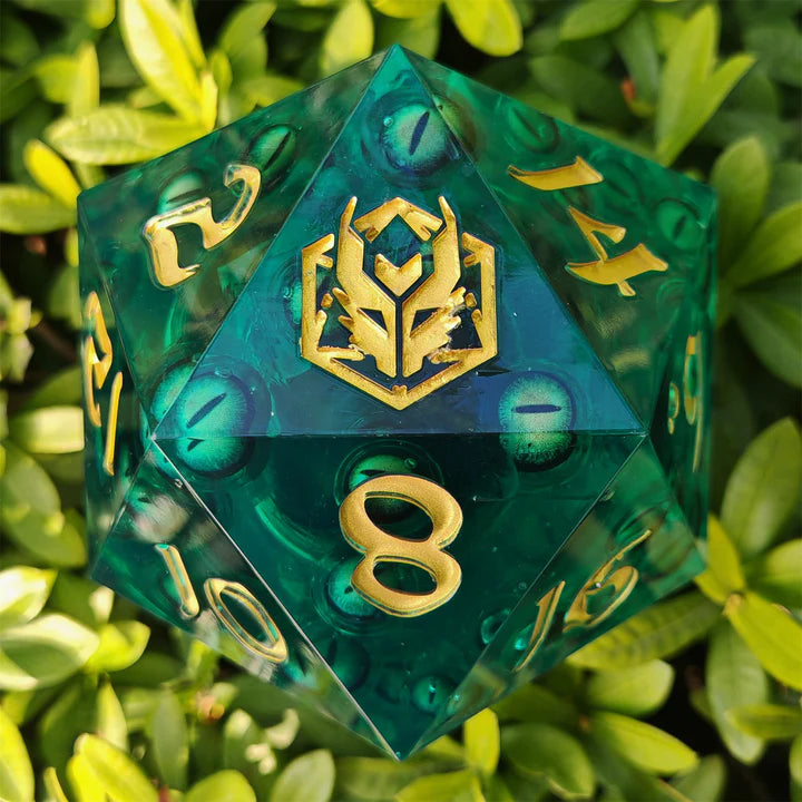 Hymgho 100mm Chonk Resin Sharp Edge D20: Beholder's Eye Gunk