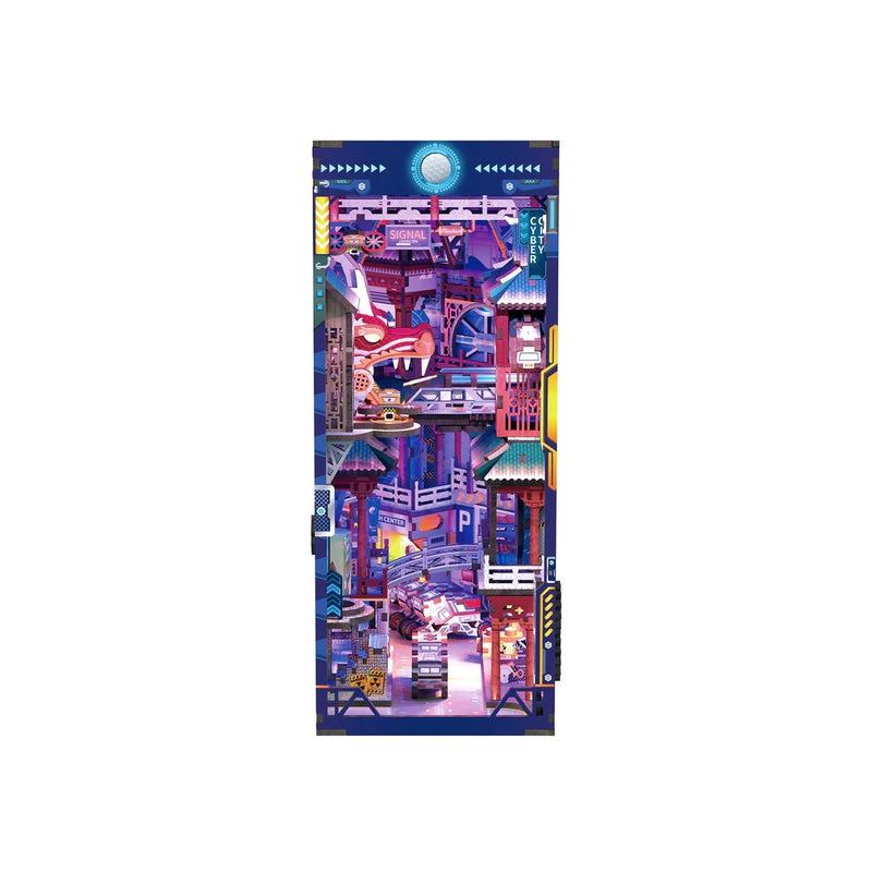 3D Wooden Puzzle: Mini Book Nook: Cyber City