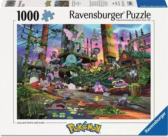 Ravensburger 1000 Piece Puzzle: Jolteon and Reclaimed Power Plant