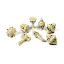 Polyhero Dice - Cleric 8 Dice Set Celestial Ivory