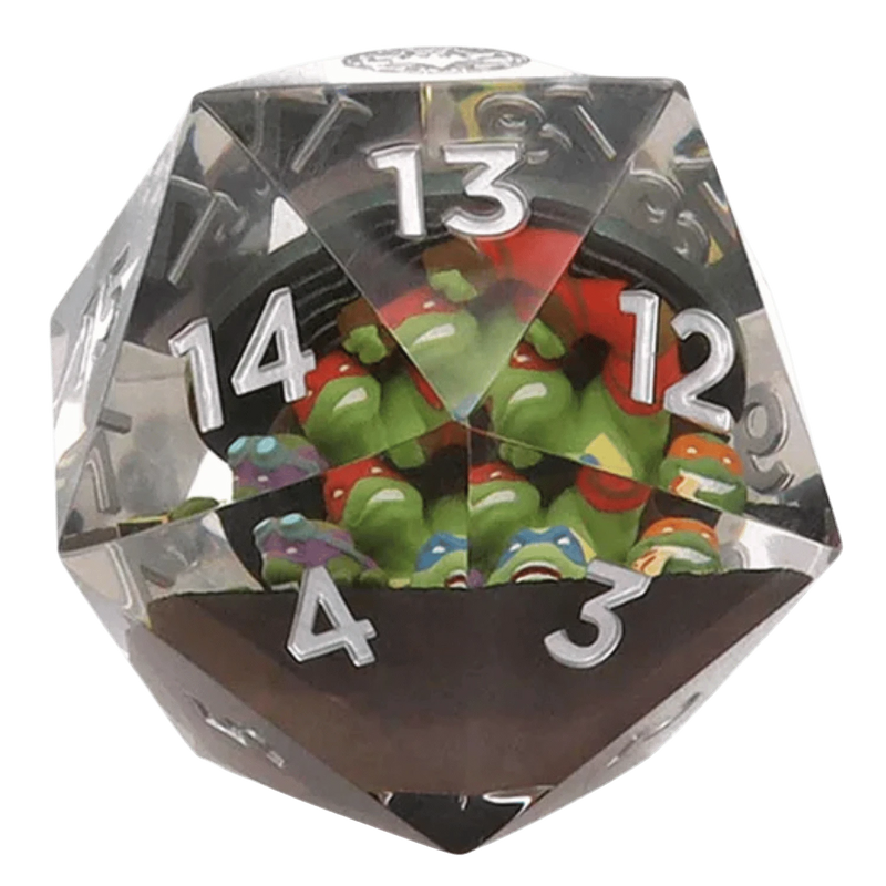 Sirius Dice: 55mm Sharp Edge Spindown D20: Teenage Mutant Ninja Turtles
