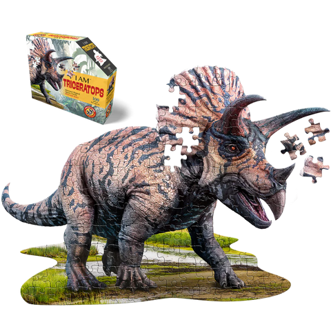 Madd Capp Puzzle: I am Triceratops (100 Pieces)