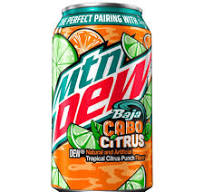 12oz Can: Mountain Dew: Baja Cabo Citrus