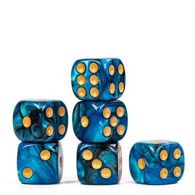 Foam Brain Games 12 Piece Pip D6's: Thunderstorm