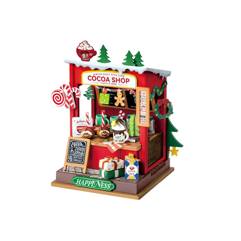 Hands Craft 3D Wooden Puzzle: DIY Miniature House: Cocoa Shop