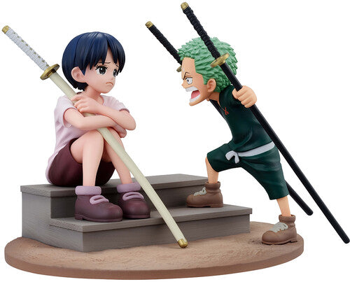 Bandai Spirits: Revible Movement Ichibansho Figure - One Piece, Roronoa Zoro & Kuina