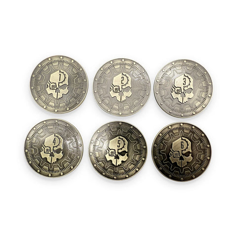 Norse Foundry: Adventure Coins: Objective Tokens: Mechanical Skull
