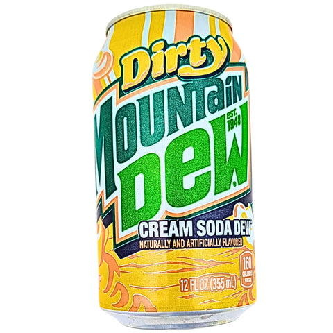 12oz Can: Dirty Mountain Dew: Cream Soda