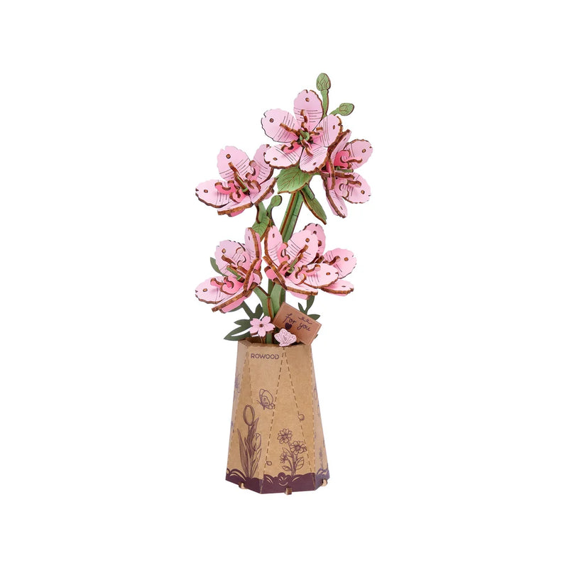 Hands Craft 3D Wooden Puzzle: Sakura