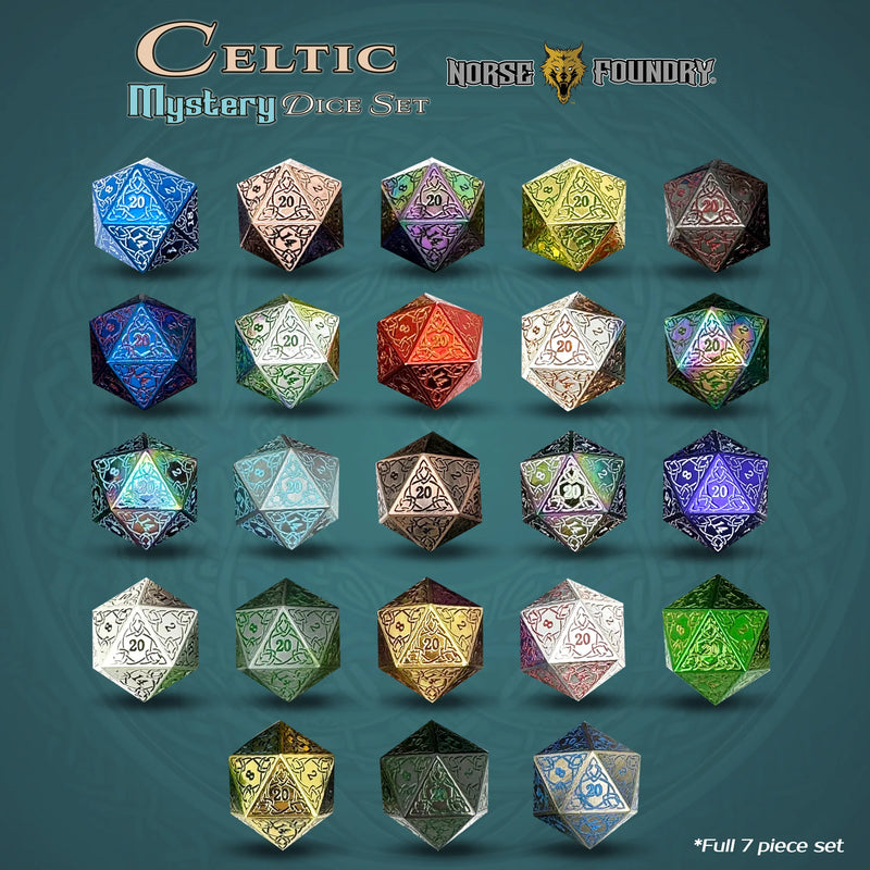 Norse Foundry: Celtic Mystery Metal 7 Dice Set