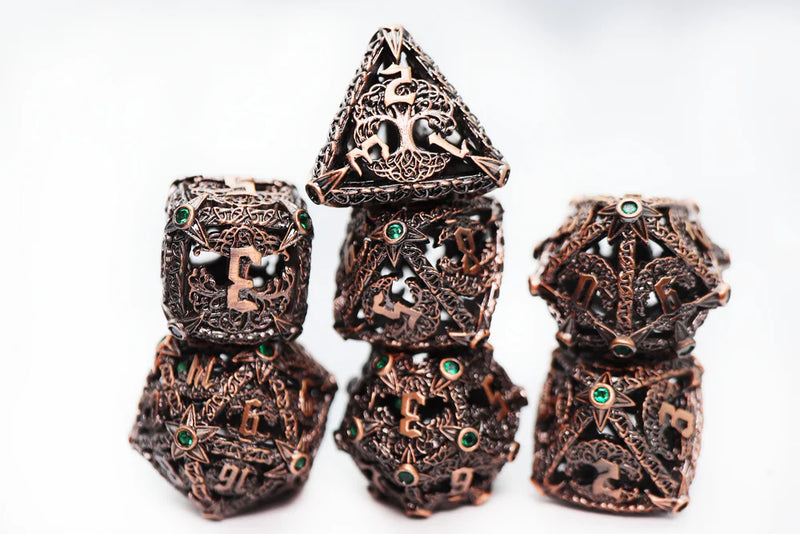 Foam Brain Games: Metal RPG Dice Set: Tree of Virtue: Tree of Justice