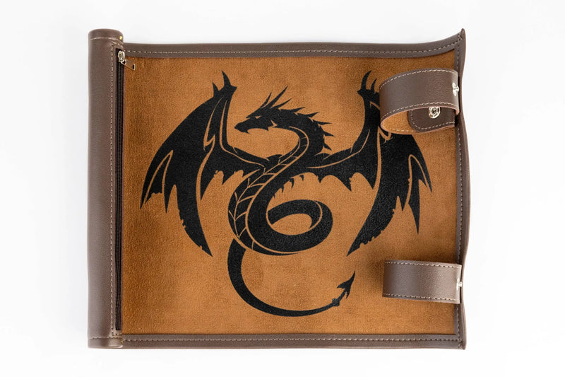 Fanroll: Dice Scroll Rolling Mat & Carrying Case (Black)