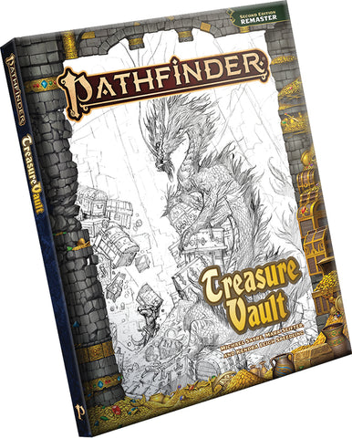Pathfinder Second Edition Remastered - Treasure Vault Sketch Cover