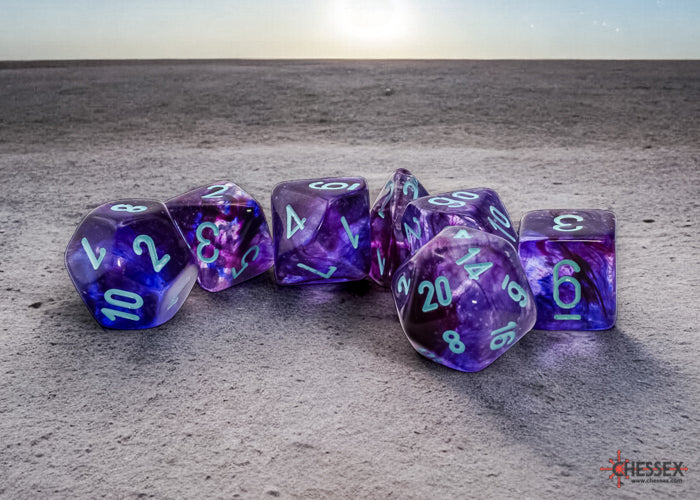 Chessex Mega-hedral: Nebula Nocturnal/Turquoise