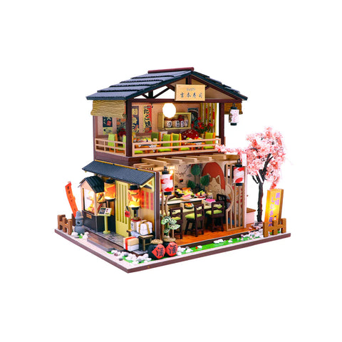 Hands Craft 3D Wooden Puzzle: DIY Miniature House: Sushi House