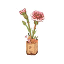 Wooden Bloom Craft: Pink Carnation