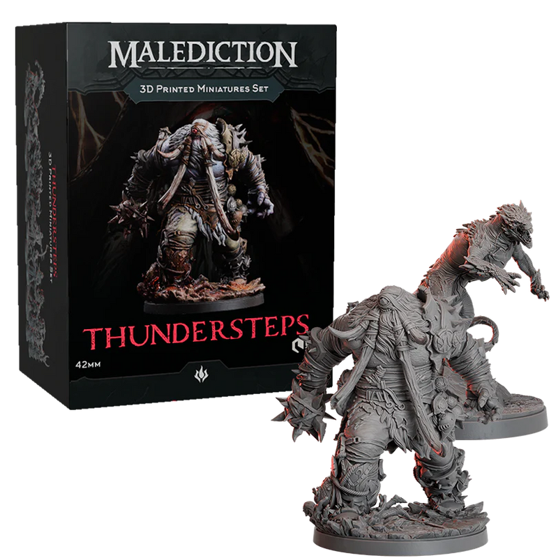 Malediction: 3D Printed Miniatures Set: Thundersteps