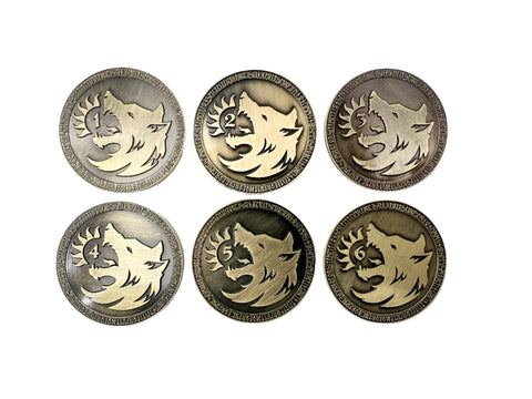 Norse Foundry: Adventure Coins: Objective Tokens: Wolf